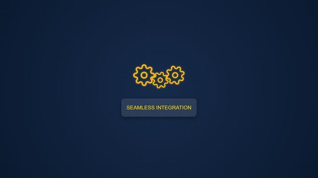 Industrial precision assembly and seamless integration icons