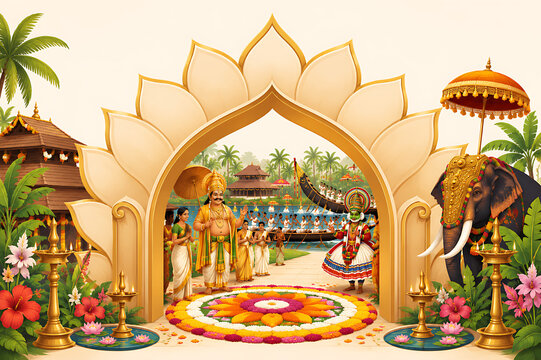 Onam Festival Celebration Honoring King Mahabali with Thiruvonam Traditions, Pookalam and Kerala Cultural Heritage