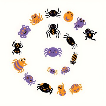 Spiral of Smiling Spiders