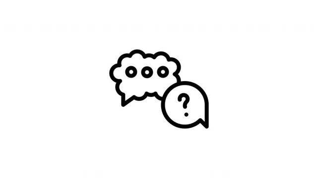 question mark animated icon