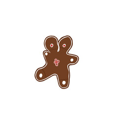 Obraz premium Cute Gingerbread Cookie Christmas Clipart