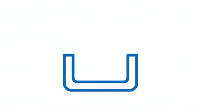 Upload Icon Arrow Animation from Hand Drawn Sketch to Solid Line on White Background