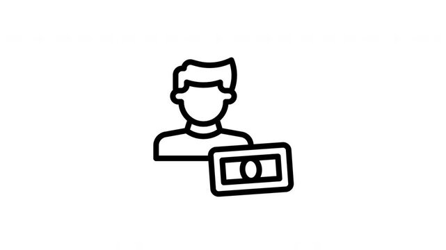 salary animated icon