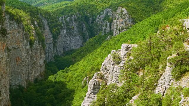 Vikos Gorge Deep Canyon Landscape, Zagori, Greece