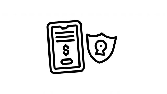 secure payment animated icon