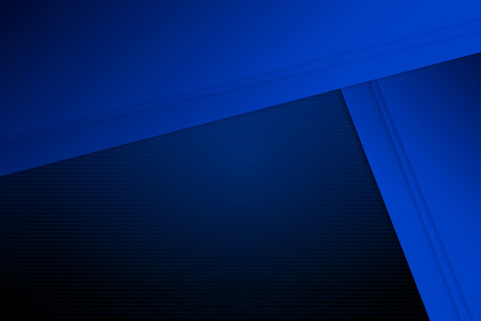 Abstract Blue Geometric Shapes On Dark Background
