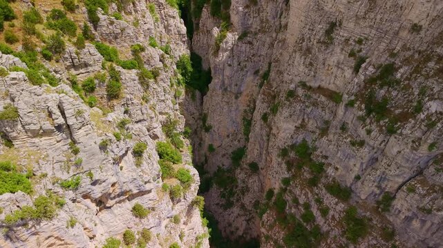 Panoramic View of Vikos Gorge Canyon, Zagori, Greece