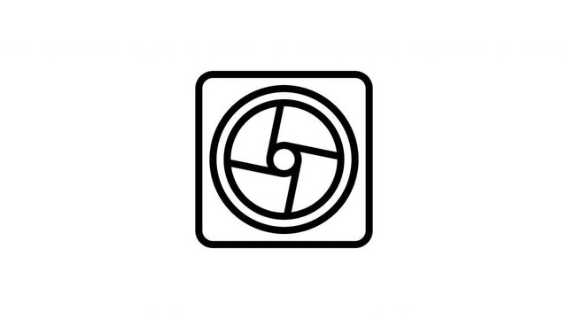 shutter button animated icon