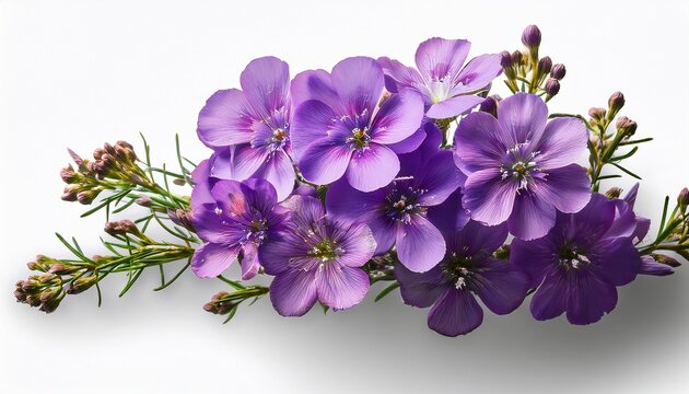 Delicate Purple Limonium Flower Branches With Tiny Blossoms Gracefully Arranged And Isolated On A Transparent