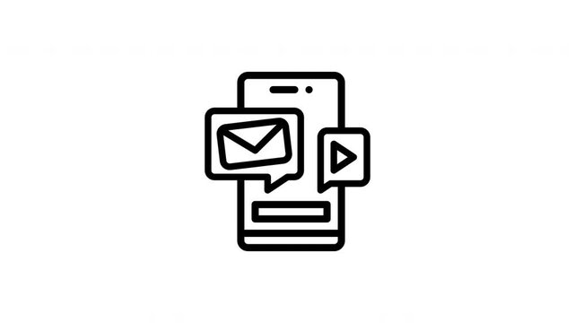 social media animated icon