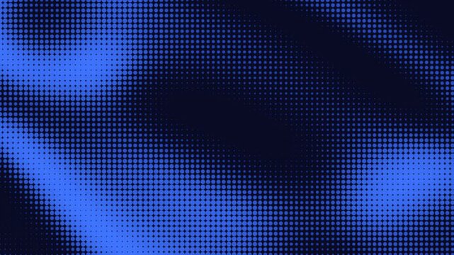 Abstract blue halftone dots wave motion background a seamless animated featuring flowing creating an pattern for digital media projects gradient pattern circle texture design