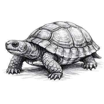 turtle on a white background