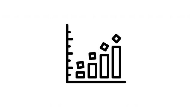 stacked bar chart animated icon