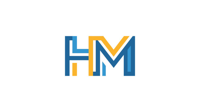 Logo Design Letters HM.