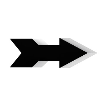 3d icon boxy arrow