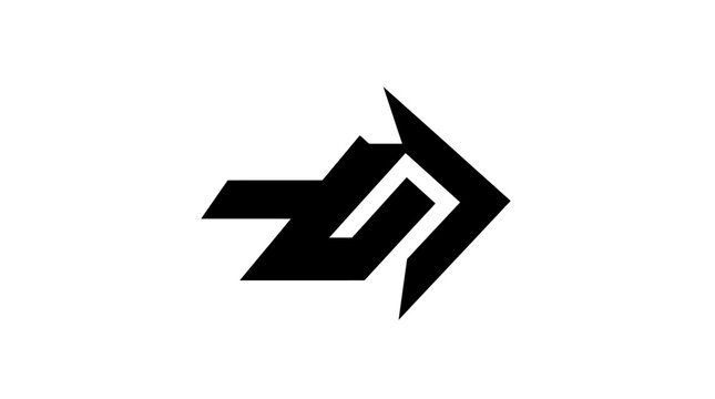 Black Arrow Pointing Right Symbol.