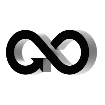 3d icon infinity arrow