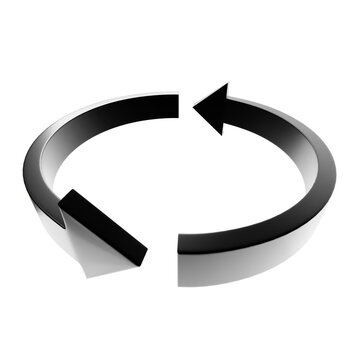 3d icon rotate arrow