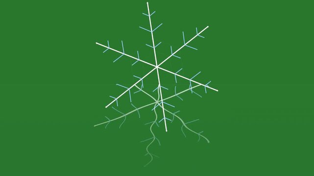 Green Snow on Green Screen Background Horizontal 16-9