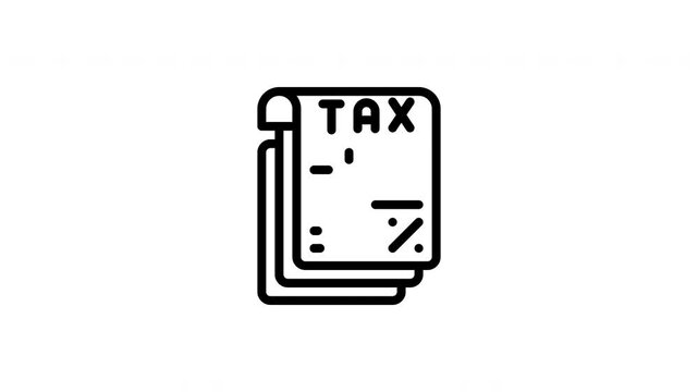 tax forms animated icon