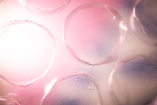 pink bubbles background