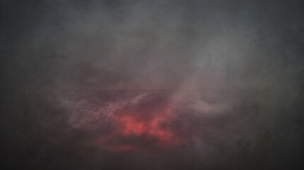 Fototapeta premium Dramatic Dark Fog and Smoke Background with Warm Red Light Rays for Mysterious Scene