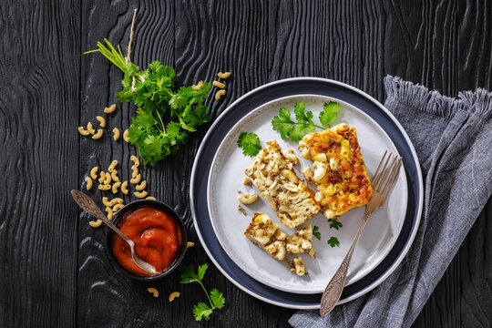 Baked Macaroni And Beef Cheese Egg Casserole