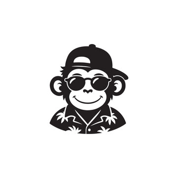 Stylish Monkey Vector