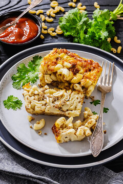 Baked Macaroni And Beef Cheese Egg Casserole