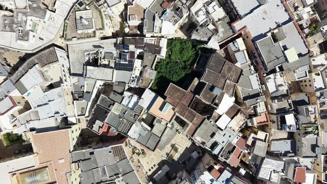 aerial view of Bari is a port city on the Adriatic Sea, and the capital of southern Italy&rsquo;s Puglia region