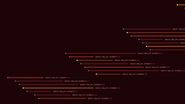 Abstract Digital Data Stream Background with Glowing Particles and Motion Lines.