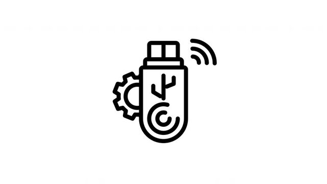 USB drive animated icon