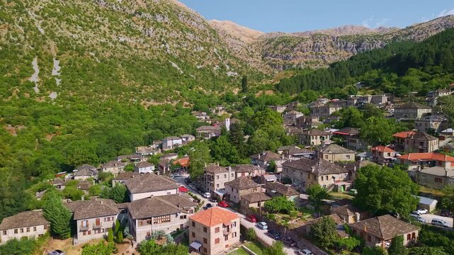 Tsepelovo Village in Zagori Mountains, Epirus, Greece