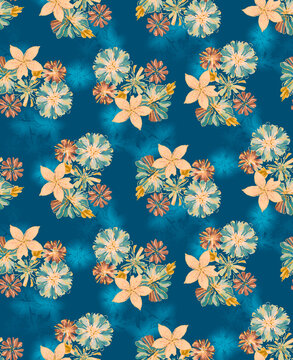 seamless pattern with snowflakes