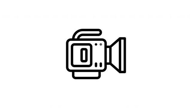 video camera animated icon