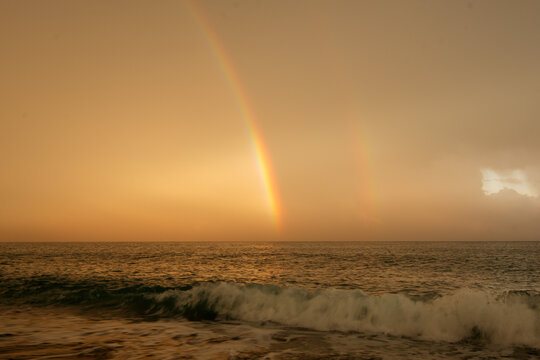 Voltri sunset beach sea