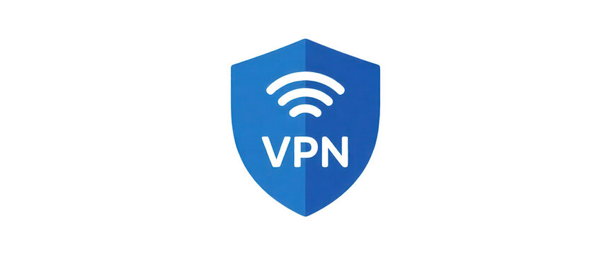 Blue Vpn Shield Icon Transparent Background