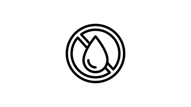 water droplet animated icon