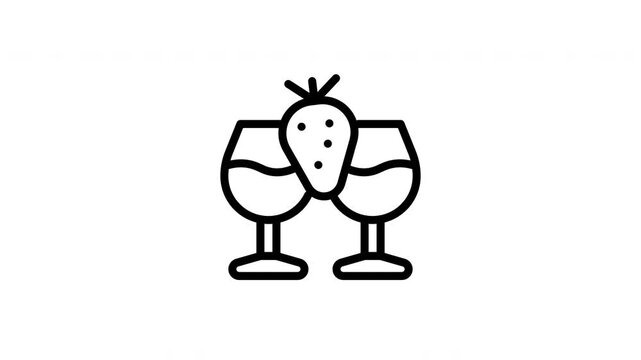 wine animated icon