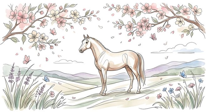 桜と馬」の写真素材 | 11,715件の無料イラスト画像 | Adobe Stock