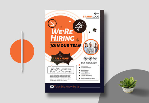 Corporate Hiring Flyer Template