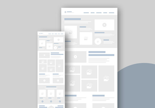 Wireframe Template Design Layout
