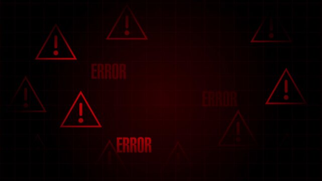 Alert danger animation fields scatter red error warning triangles across database grid panels. Emergency IT server troubleshooting guides utilize this explicit tool.