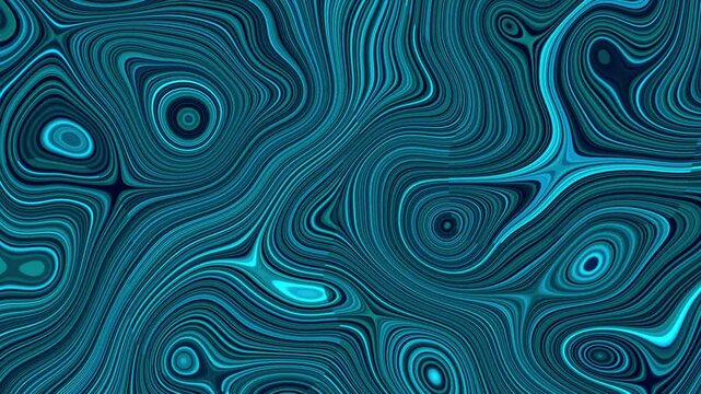 Background animation sheets flow beautiful turquoise and teal fluid tracks across organic meshes. Creative technology presentation slideshows gain an interesting palette.
