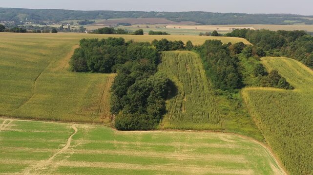 Drone footage of Zala country, Hungary