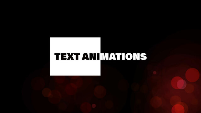 Minimal Text Animations