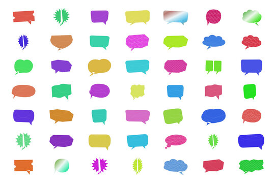 Colorful set of flat heart icons with different styles isolated on transparent background