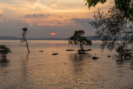 Sunset at Chidiya Tapu Beach, Andaman 