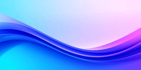 Fototapeta premium Abstract wave design with vibrant blue and pink gradient, creating a fluid and dynamic visual aesthetic.