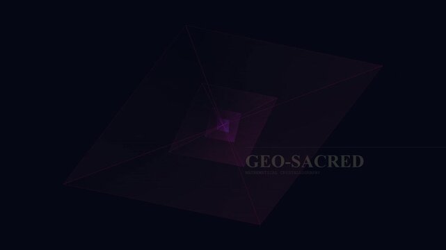 Abstract Geometric 3D Animation Featuring Pulsing Crystal Shapes